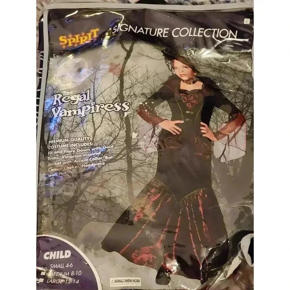 Regal vampiress child dress small 4-6 - Picture 1 of 2